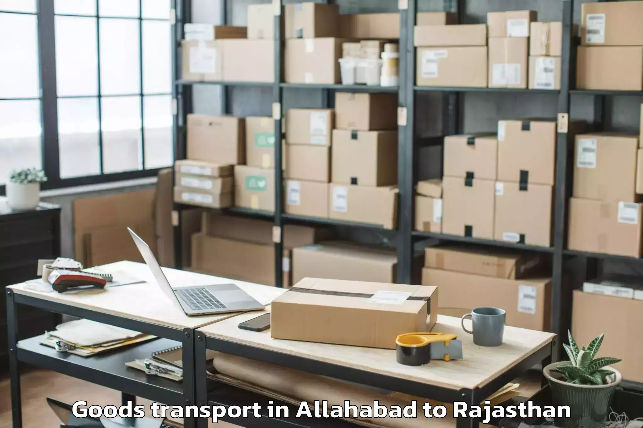 Allahabad to Bayana Goods Transport Booking